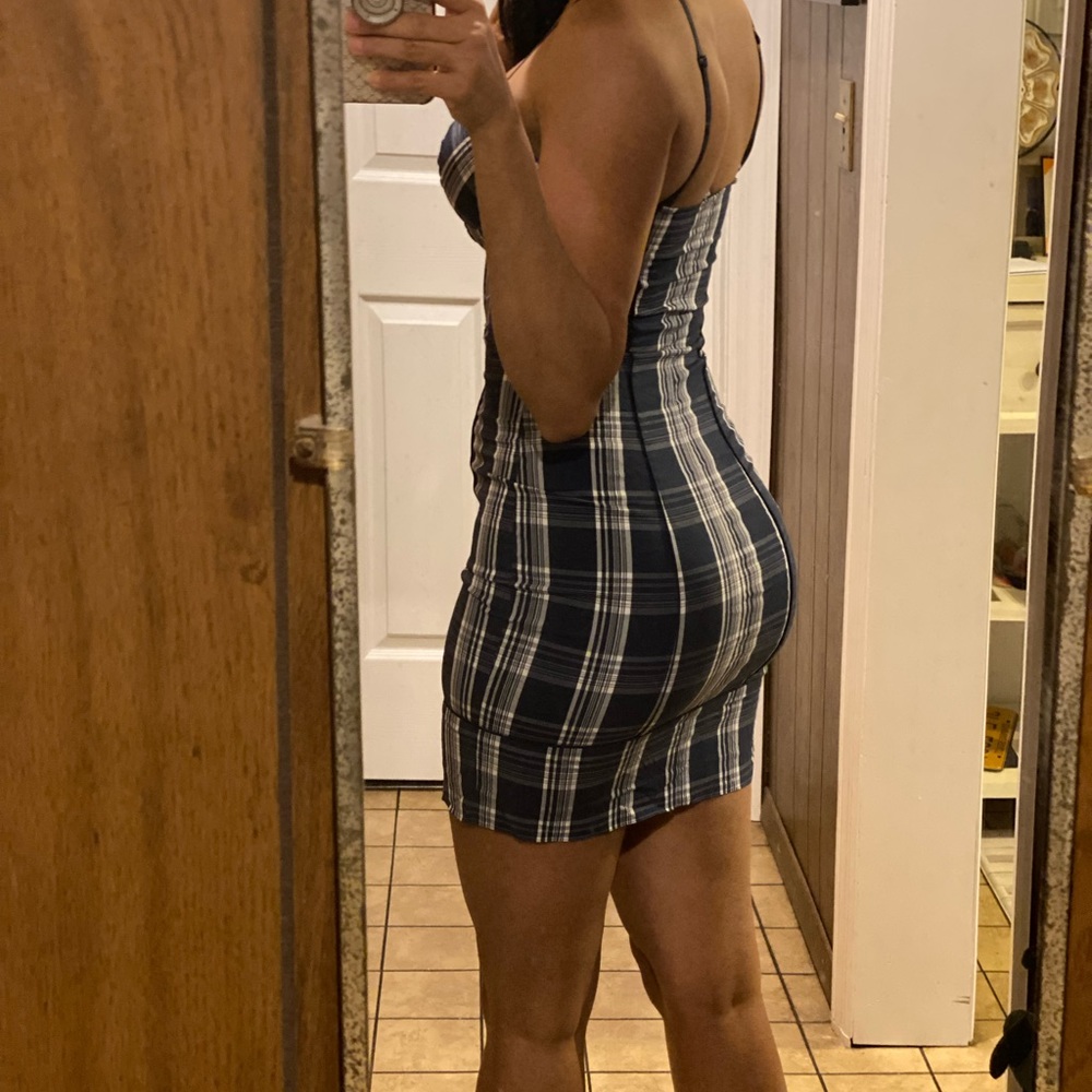 guess dress, size S, color blue with white